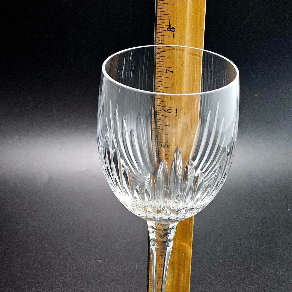 Towle Majesty Water Glass 7.5" Vintage 1980s fine crystal elegant ribbed design - Picture 4 of 7